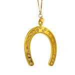 HORSESHOE OF BLING ORNAMENT