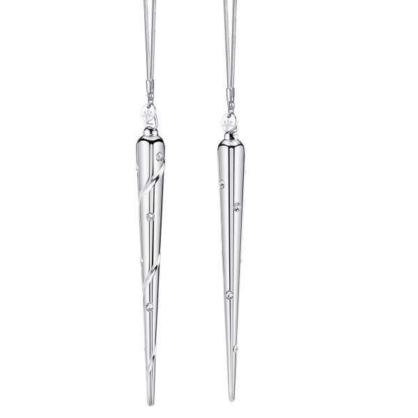 Icicle Diamante Christmas Ornament