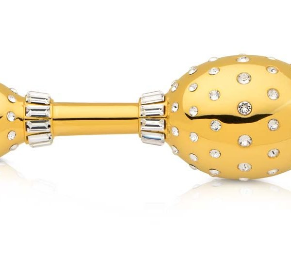 Joy of Genesis - Gold Color Baby Rattle